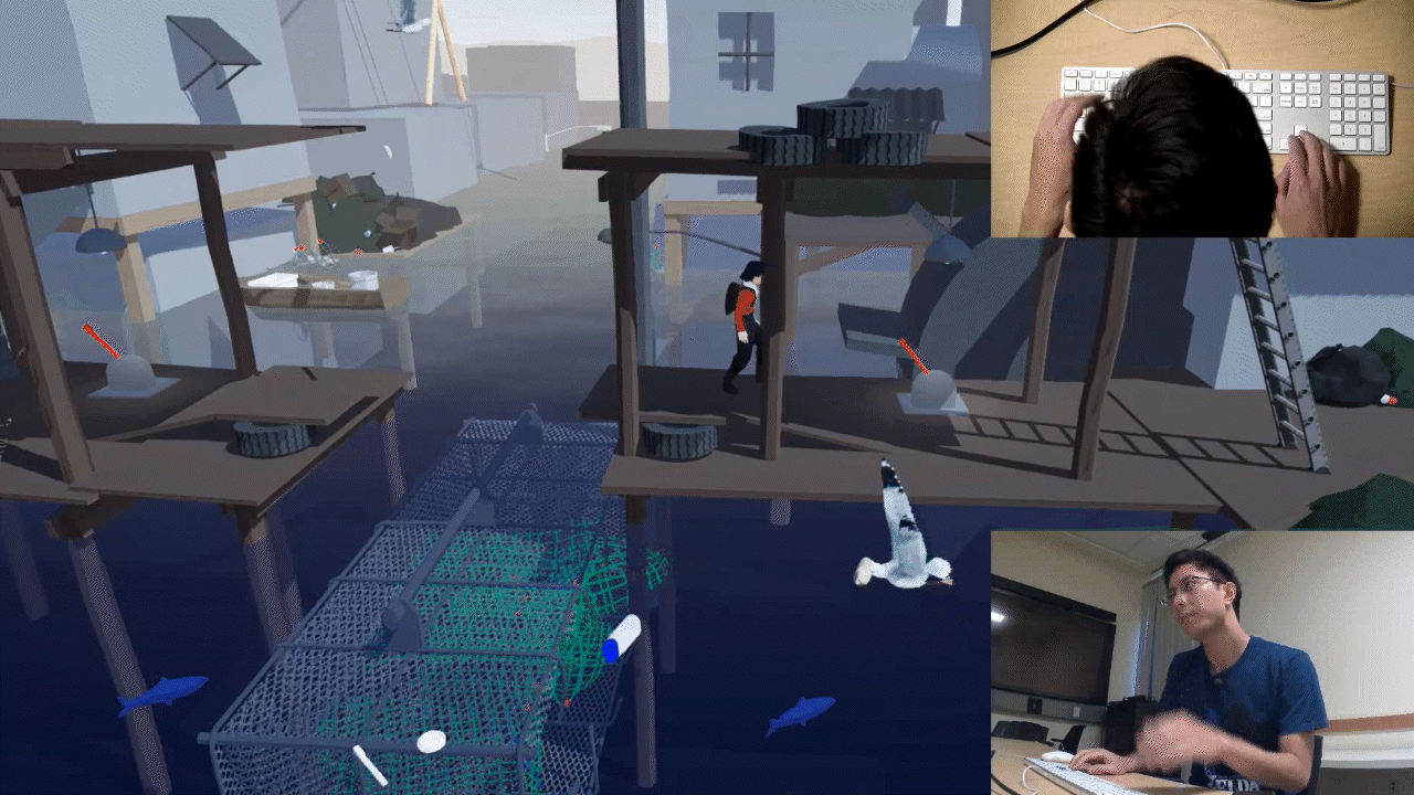 A player testing a puzzle