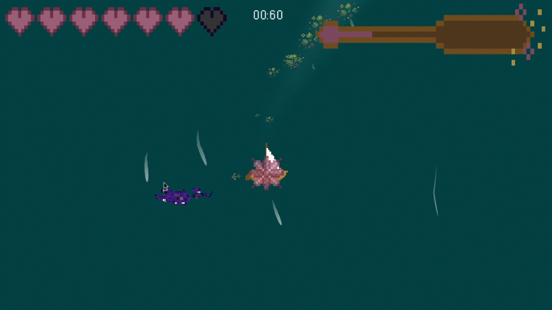 Boat fighting more varied enemies